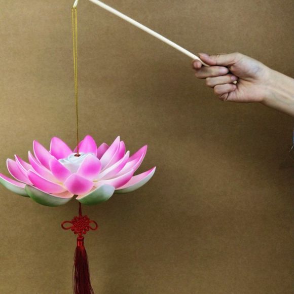 Premium Portable Lotus Lantern | LED Festival Lamp - Picture 6 of 9